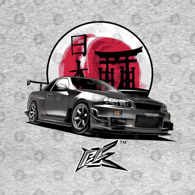 nissan gtr r34 race gray by naquash